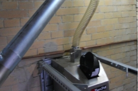 Смонтирована и запущена X.260 (260 кВт) горелка гранул в печь для сушки солода